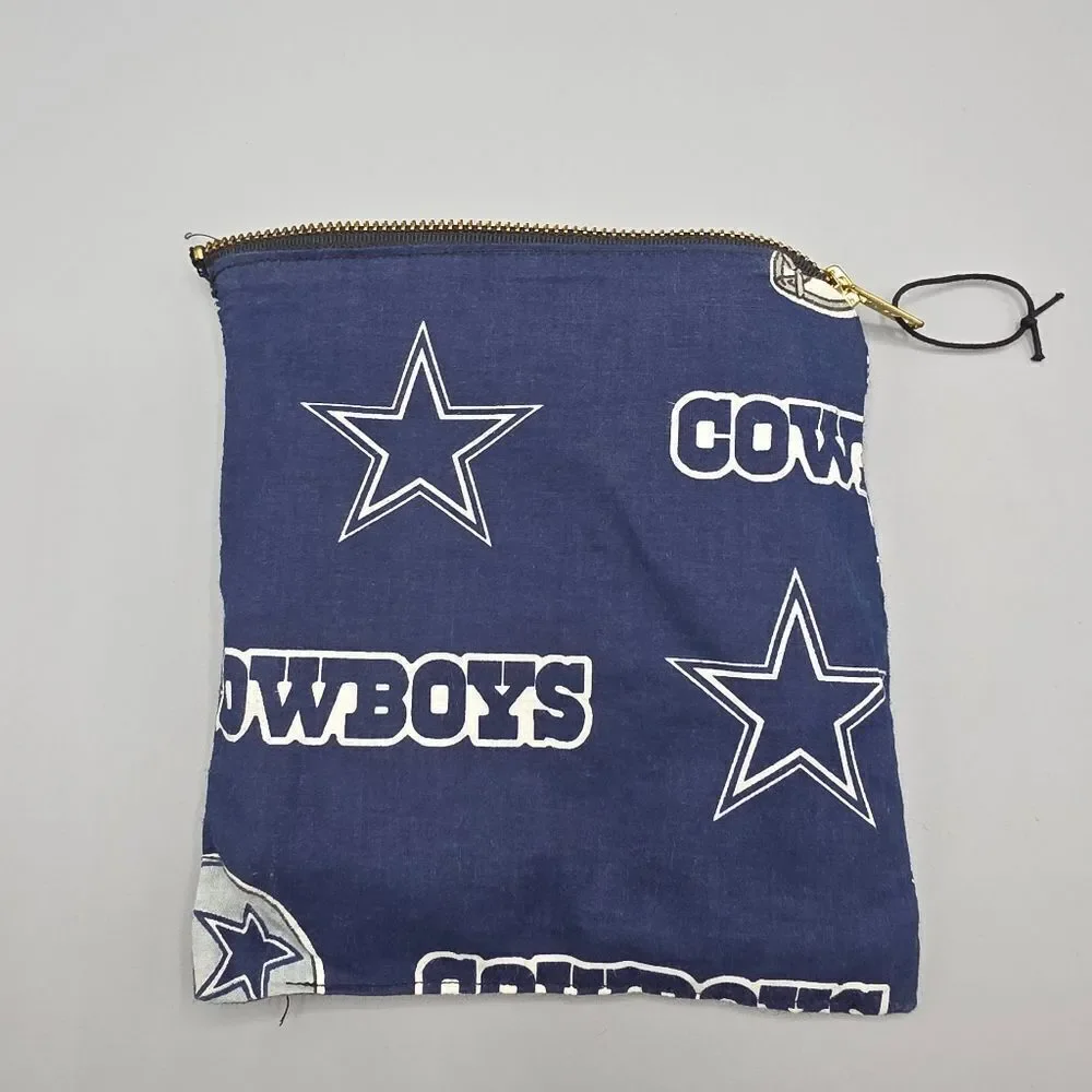 Dallas Cowboys Handmade Pouch With Zipper And John 3:16 Bible Verse